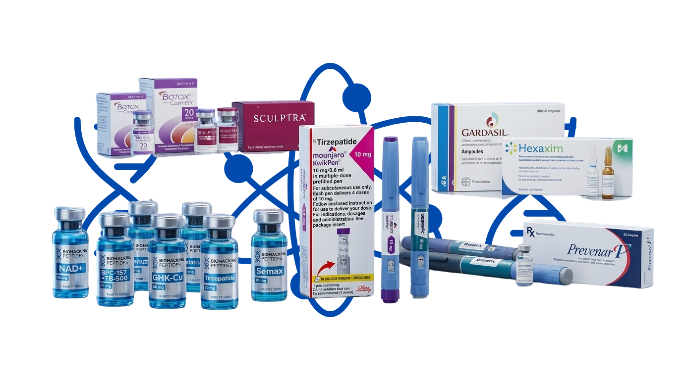 Portafolio de péptidos y medicamentos certificados